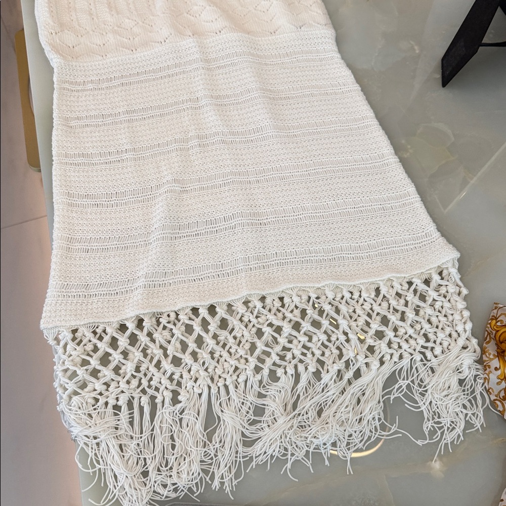 House of Harlow White Crochet Maxi Skirt - Picture 2 of 5